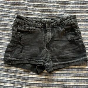 RSQ Black Distressed Jean Shorts